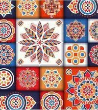 Azulejo adesivo em cores quentes 2612-6680