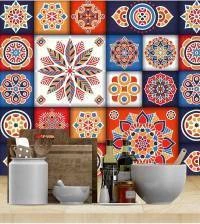 Azulejo adesivo em cores quentes 2612-6681