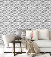 Papel de parede espelhado acinzentado 2620-6697