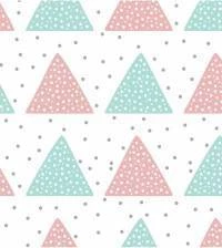 Papel de parede triângulos e bolinhas infantil 2637-6731
