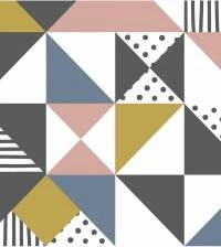 Papel de parede triângulos moderno e abstrato 2638-6734