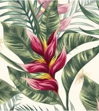 Papel de parede tropical nature estilo pintura 2640-6738