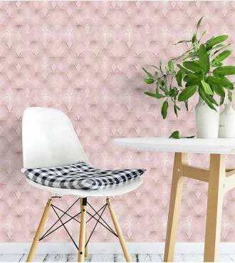 Papel de parede adesivo rose Gold