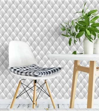 Papel de parede modelo Gesso Triangular com efeito 3D