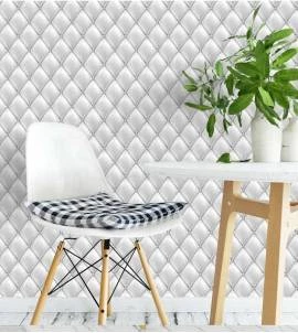 Papel de parede capitonê