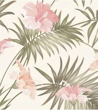 Papel de parede natureza ibisco rosa 2648-6759