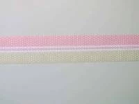 Faixa decorativa infantil poá verde e rosa 513-676