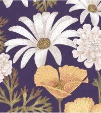 Papel de parede natureza flores brancas e amarelas 2649-6762