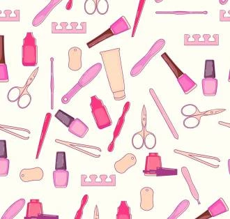Papel de parede manicure salão