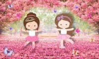 Papel de parede bailarinas sakura 2672-6797