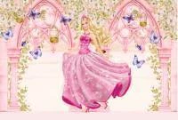Papel de parede princesa Barbie 2675-6808