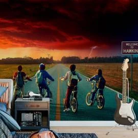 Papel de parede Stranger Things Estrada Hawkins