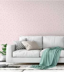 Papel de parede contemporâneo rosê Gold