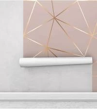 Papel de Parede Rose Gold Lines 2681-6823