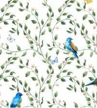 Papel de parede campestre pássaros 2692-6852