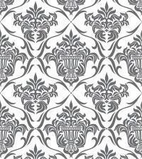 Papel de parede Damask com fundo branco 2693-6854