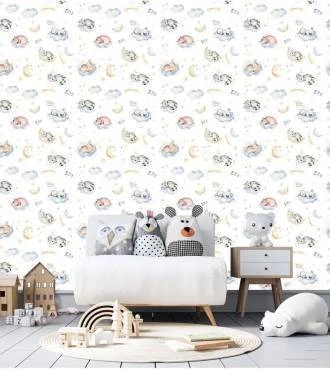 Papel de parede infantil soneca