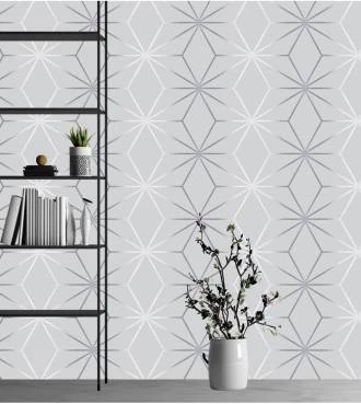 Papel de Parede Zara cinza Gold