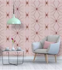 Papel de Parede Zara rosê Gold Diamond