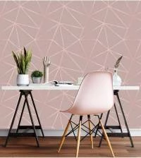 Papel de Parede quartzo rosê Gold