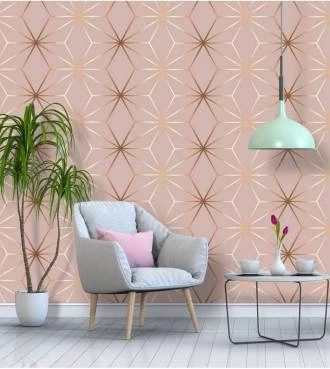 Papel de Parede Luxo Rosê Gold