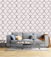 Papel de parede marrakesh branco minimalista