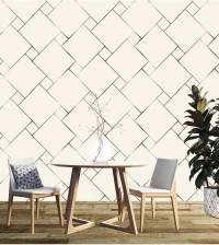 Papel de Parede quadricular gold