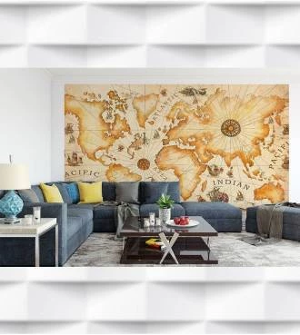 Papel de Parede Mapa grandes aventuras