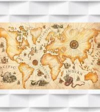 Papel de Parede Mapa grandes aventuras 2732-6902