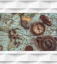 Papel de Parede Mapa Pirata 2736-6909