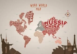 Papel de parede mapa mundi Word World Map