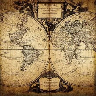 Papel de parede mapa Da Vince