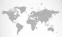 Papel de parede mapa mundi branco e cinza