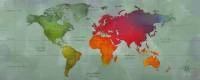 Papel de parede mapa mundi oceanos e continentes