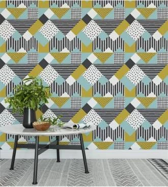Papel de parede chevron abstrato