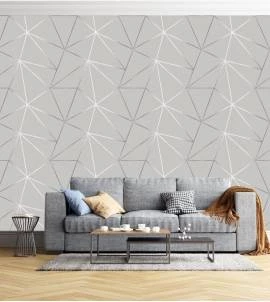 Papel de parede Zara silver