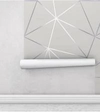Papel de parede Zara silver 2739-6979