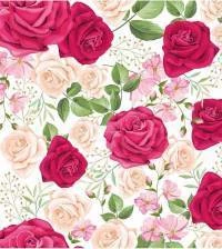 Papel de parede de rosas bordô e rosê 2788-6983