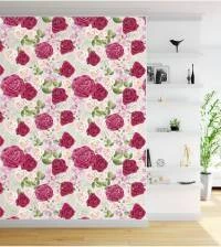 Papel de parede de rosas bordô e rosê 2788-6984