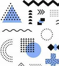 Papel de parede Memphis Blue 2793-6995