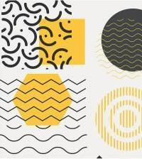 Papel de parede Memphis moderno 2794-6996