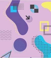 Papel de parede Memphis Purple 2795-6998