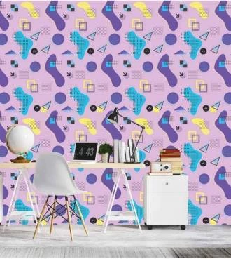 Papel de parede Memphis Purple