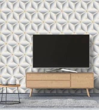 Papel de parede 3D Gesso Domus Gold
