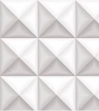 Papel de parede ladrilhos 3D branco 2802-7012