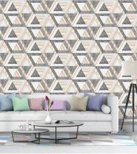 Papel de parede 3D geométrico 2803-7014