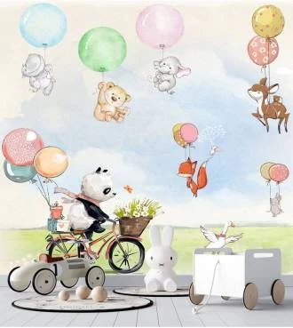 Papel de parede animais em festa