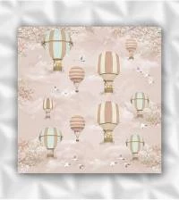 Papel de parede infantil balões rose 2819-7050