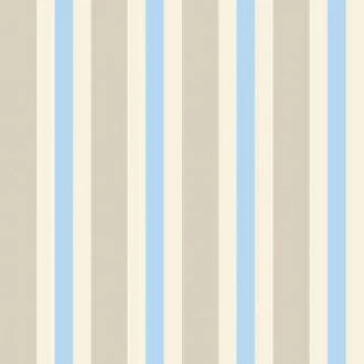Papel meia parede listrado bege, creme e azul claro