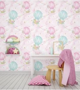 Papel de parede balões delicados
